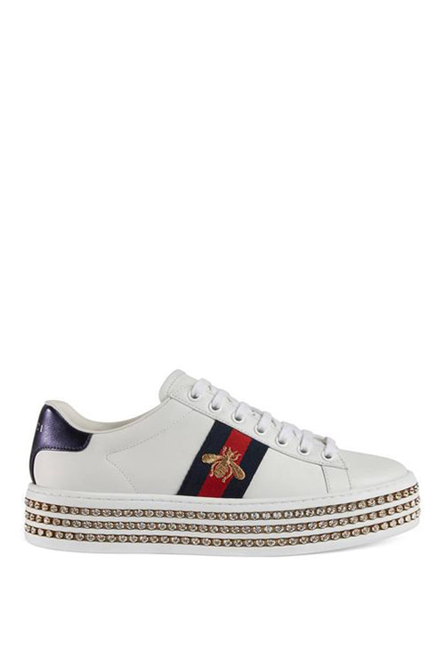 ace sneaker with crystals