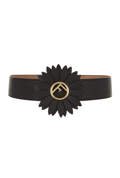 flower leather belt