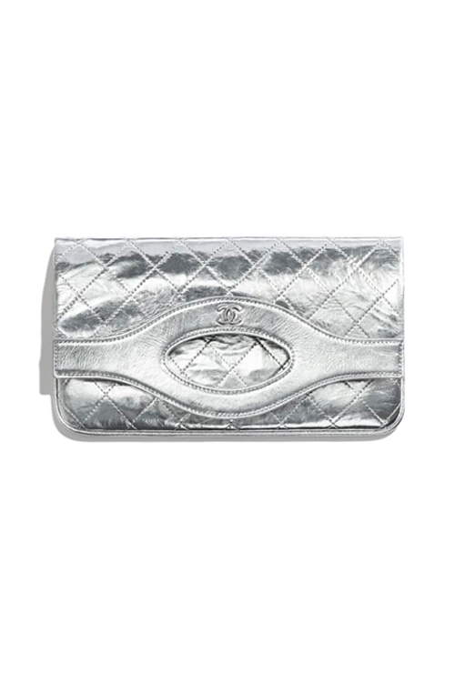 chanel 31 mectallic pouch