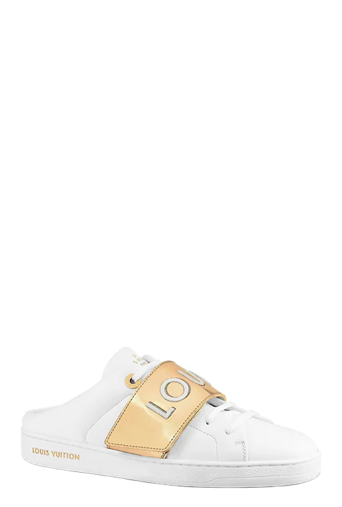 frontrow open-back sneakers in gold