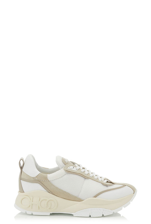 raine White and Moon Suede sneakers