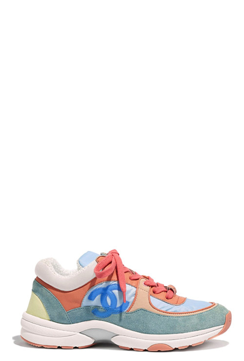 sneakers in coral