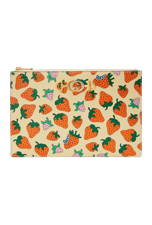 Zumi Strawberry print pouch