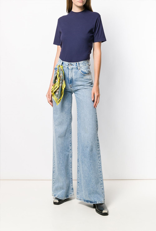 off st. mid rise wide-leg jeans