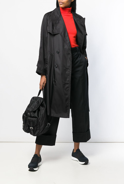 pra st. oversized double breasted trench coat