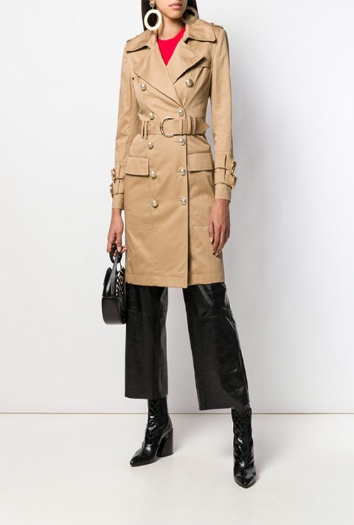 bal st. belted trench coat
