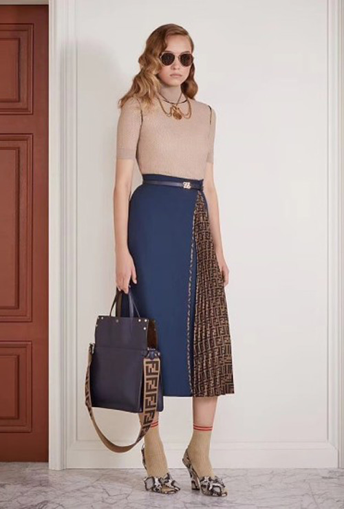 fen st. blue wool skirt / 2 types