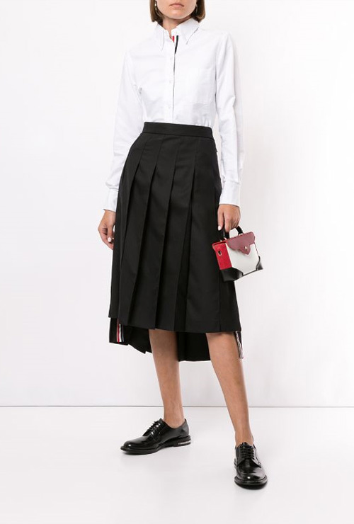thom st. asymmetric pleats skirt / 2 types