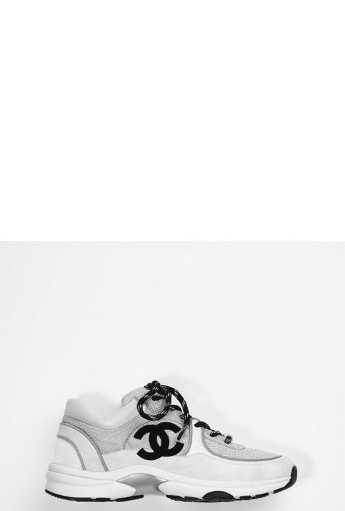 Fabric &amp; Suede Calfskin sneakers